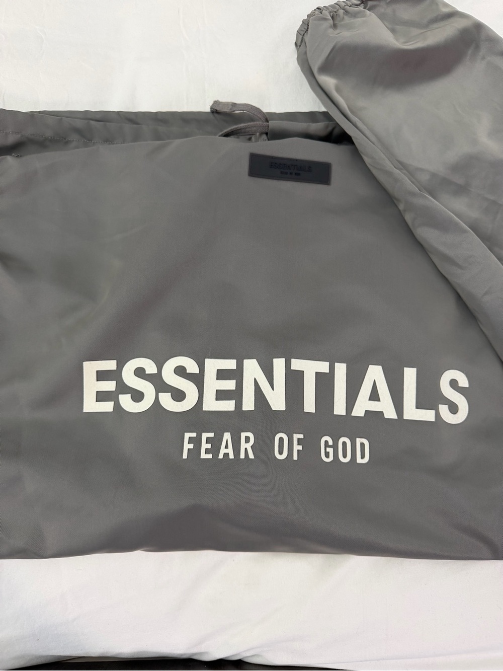 Essentials Fear of God Light Taupe Green Windbreaker Jacket